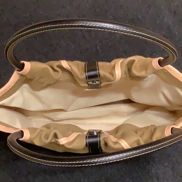 LONGCHAMP Canvas Hobo handbag possible shoulder bag EUC - Picture 8 of 13